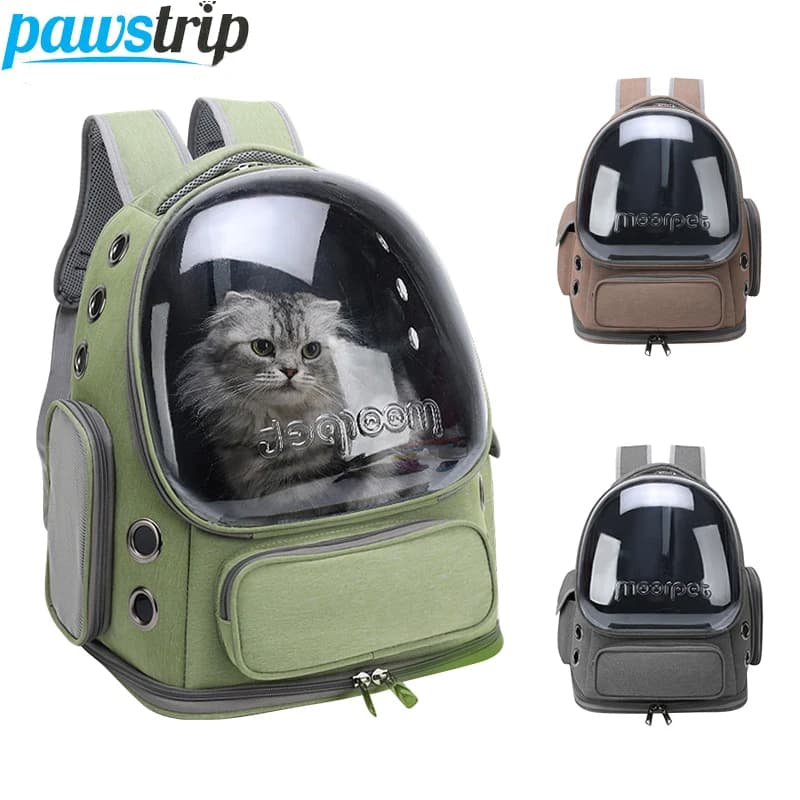 Transparent Pet Cat Carrier Bag | Breathable Outdoor Travel Backpack for Cats & Small Dogs