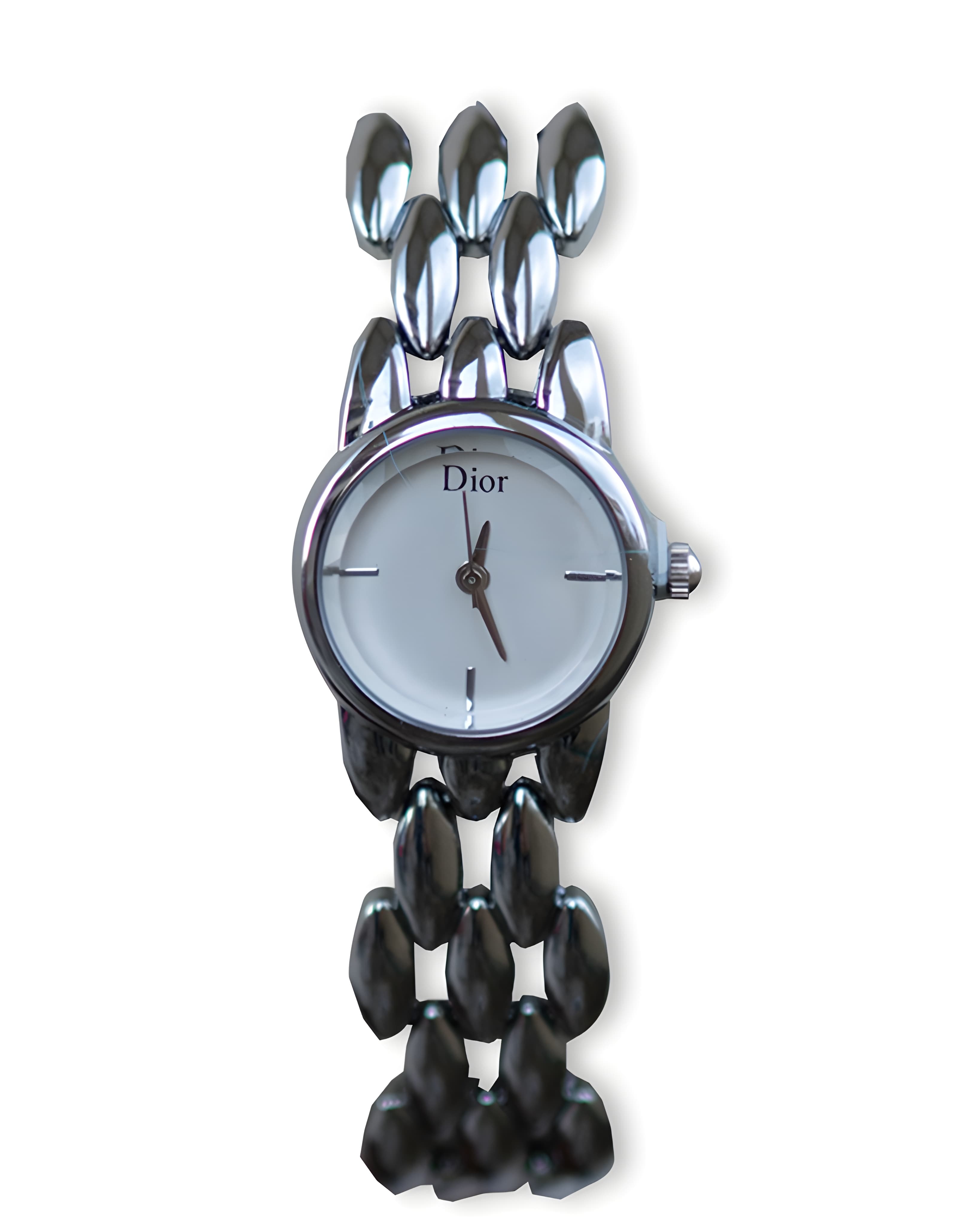 Elegant Dior Silver-Tone Ladies Bracelet Watch