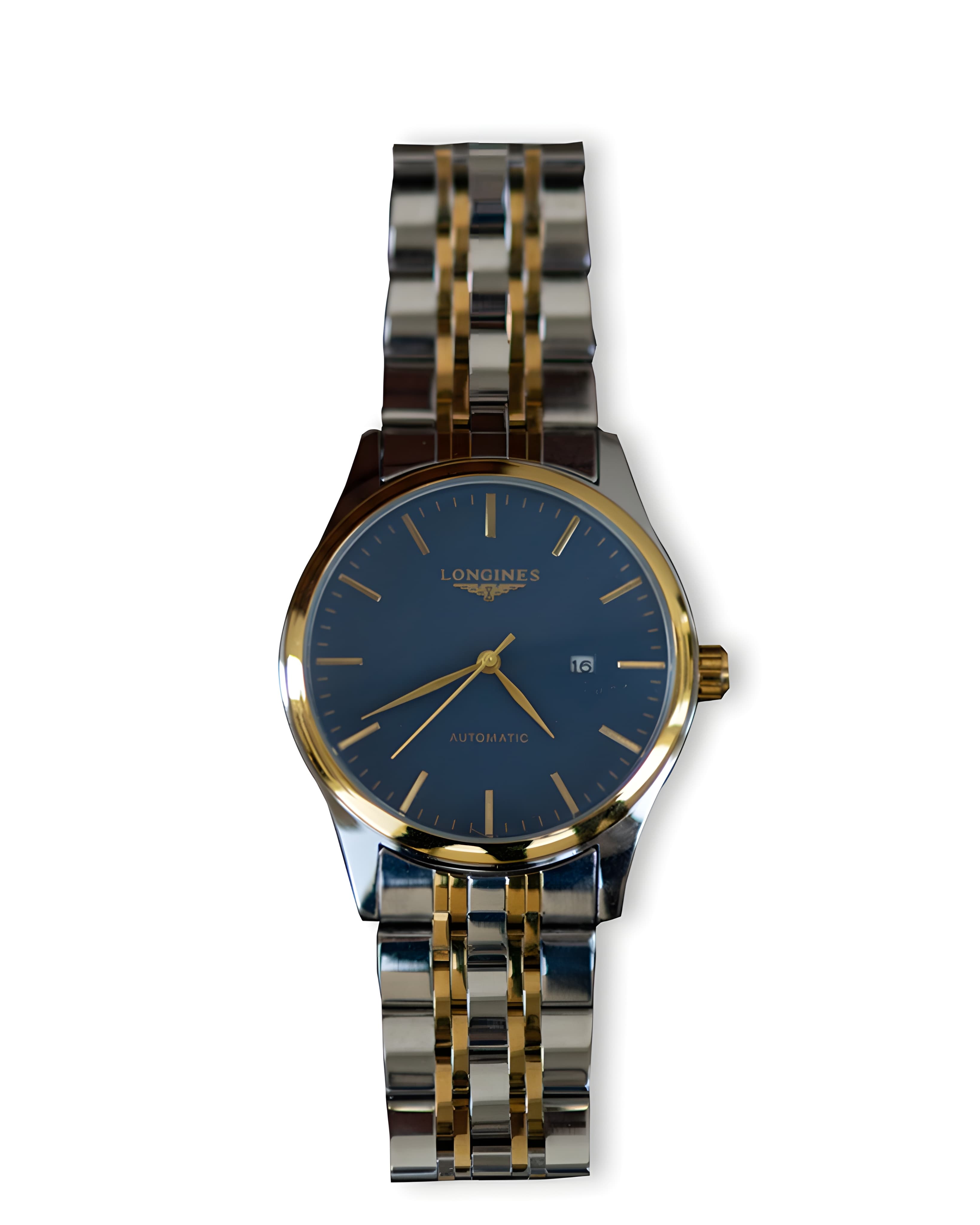 Stylish Longines Conquest Blue Dial Automatic Stainless Steel Watch